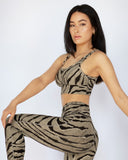 MICHI LEGGING INSTINCT TIGER PRINT DESERT SAND