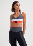 PE NATION BRA JUMP SHOT IN CHARCOAL