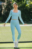LORNA JANE LEGGING Utility Phone Pocket Ankle Biter - Voyage Blue