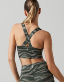 LILYBOD BRA AMBER-2X DUSTY OLIVE TIGER PRINT