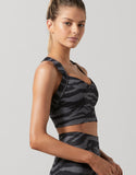 LILYBOD BRA AMBER-2X - SLATE TIGER PRINT