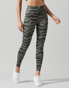 LILYBOD LEGGING ARIANA - DUSTY OLIVE TIGER PRINT