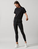 LILYBOD TOP ASTRID DOUBLE HEM - BLACK