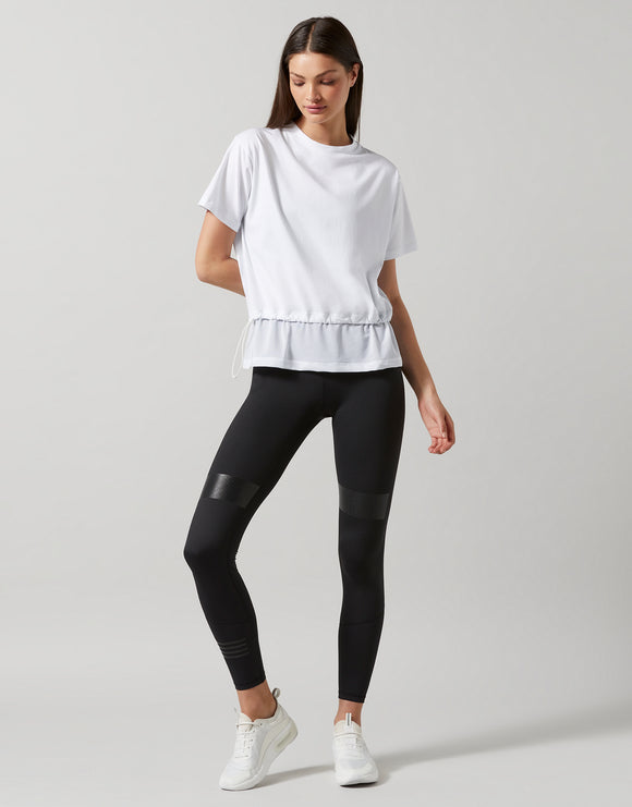 LILYBOD TOP ASTRID DOUBLE HEM - WHITE