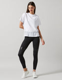 LILYBOD TOP ASTRID DOUBLE HEM - WHITE