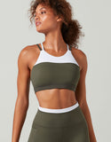 LILYBOD BRA BROOKE-XR - TARMAC, WHITE, BLUE BELL and BLACK OLIVE