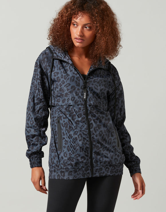 LILYBOD JACKET EVIE - OBSIDIAN GREY LEOPARD