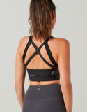 LILYBOD BRA HILLARY-XR - OBSIDIAN, SMOKE BLACK & WHITE