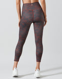 LILYBOD LEGGING ILLANOIS - STUCCO PRINT WINE