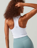 LILYBOD BRA MILLIE - SHELF BRA TANK SIGNATURE WHITE