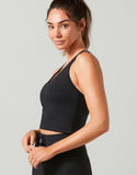 LILYBOD BRA MILLIE - SHELF BRA TANK SMOKE BLACK