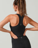 LILYBOD BRA MILLIE - SHELF BRA TANK SMOKE BLACK