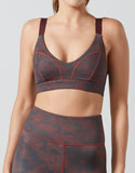 LILYBOD BRA RIVAA - STUCCO PRINT WINE