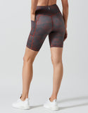 LILYBOD LEGGING TEKITA BIKER SHORTS - WINE