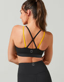 LILYBOD BRA THALIA - SMOKE BLACK & LEMON
