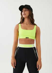 P.E NATION BRA CLUBHOUSE - SAFETY YELLOW