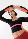 P.E NATION TOP HIGH PRESS LS TOP IN BLACK