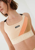 P.E NATION BRA COMEBACK SPORTS BRA IN MAPLE