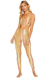 BEACH RIOT LEGGING PIPER GOLDEN SNAKESKIN