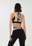 P.E NATION BRA BACKSWING SPORTS BRA IN BLACK