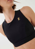 P.E NATION BRA BACKSWING SPORTS BRA IN BLACK