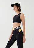 P.E NATION BRA BACKSWING SPORTS BRA IN BLACK