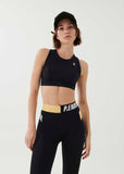P.E NATION BRA BACKSWING SPORTS BRA IN BLACK