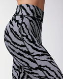 MICHI LEGGING VERVE TIGER PRINT MARBLE GREY
