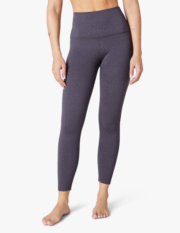 BEYOND YOGA Feline Jacquard High Waisted Midi Legging Shadow Gray