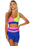 BEACH RIOT BRA MILA TOP ELECTRIC BEACH COLORBLOCK