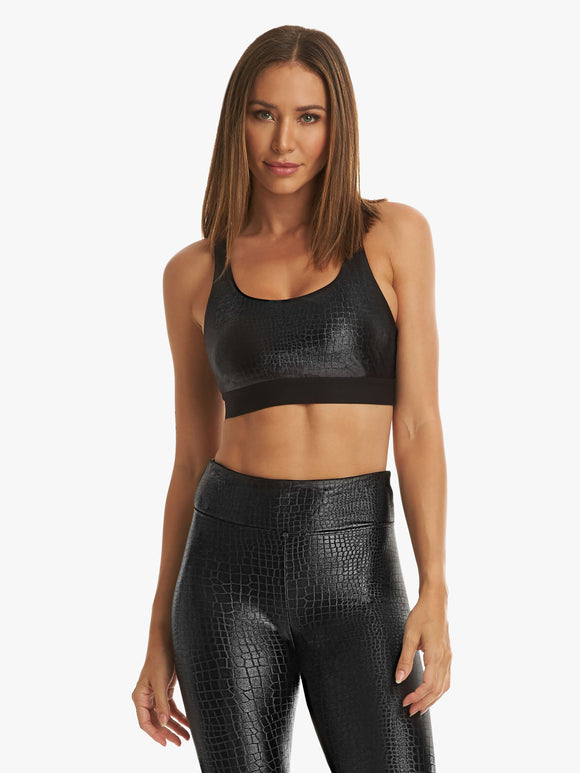 KORAL BRA Savannah Infinity Black Crocodile