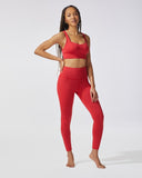 MICHI BRA REBEL LONGLINE FIRED RED