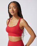 MICHI BRA REBEL LONGLINE FIRED RED