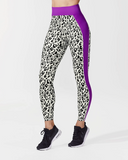 MICHI LEGGING POLARIS LEOPARD PRINT IVORY/ORCHID