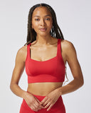 MICHI BRA REBEL LONGLINE FIRED RED