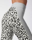 MICHI LEGGING POLARIS LEOPARD PRINT IVORY/MOONSTONE