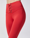 MICHI LEGGING REBEL FIRED RED
