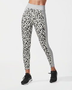 MICHI LEGGING POLARIS LEOPARD PRINT IVORY/MOONSTONE