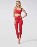 MICHI LEGGING REBEL FIRED RED