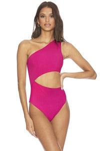 BEACH RIOT CELINE ONE PIECE FUCHSIA ROSE