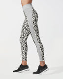 MICHI LEGGING POLARIS LEOPARD PRINT IVORY/MOONSTONE