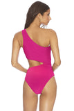 BEACH RIOT CELINE ONE PIECE FUCHSIA ROSE