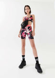 P.E NATION BRA FLUID SPORTS BRA IN PRINT