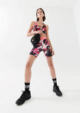 P.E NATION BIKER SHORT FLUID IN PRINT