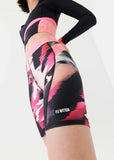P.E NATION BIKER SHORT FLUID IN PRINT
