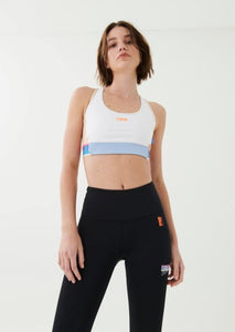 P.E NATION BRA GRAVITY SPORTS BRA IN OPTIC WHITE