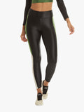 KORAL LEGGING Serendipity High Rise Infinity Legging - black/leaf green/white