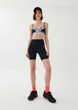 P.E NATION BRA HALF VOLLEY SPORTS BRA IN BLACK