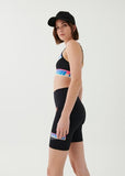 P.E NATION BRA HALF VOLLEY SPORTS BRA IN BLACK
