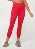 LORNA JANE LEGGING Hi-Fold No Ride Ankle Biter Leggings - WASHED NEON RASPBERRY